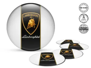 Lamborghini Car Rim Decal Style Premium Dome Edition